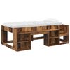 vidaXL Jeugd bedframe met opbergruimte Oud hout 90 x 190 cm