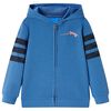 Kindervest met capuchon 104 blauw