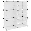 vidaXL Schoenenrek 84x31,5x93 cm polypropeen transparant