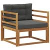 vidaXL Buiten Midden Sofa Naturel