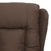 vidaXL Fauteuil verstelbaar stof taupe