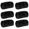 vidaXL Kleden 6 st Zwart 220 x 240 cm 8.24 kg Fleece