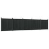 vidaXL Schuttingpaneel 872x186 cm HKC grijs