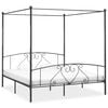 vidaXL Hemelbedframe metaal grijs 180x200 cm