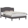 vidaXL Bedframe met hoofdeinde Grijs 140 x 200 cm Kunstleer