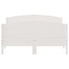 vidaXL Bedframe zonder matras massief grenenhout wit 140x190 cm