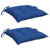 vidaXL Stoelkussens 2 st 40x40x7 cm oxford stof blauw