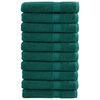 vidaXL Saunadoeken SOLUND 10 st 600 g/m&sup2; 80x200 cm groen