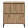 vidaXL Dressoir Artisan Eiken 60 x 35 x 70 cm Gemonteerd hout en ijzer