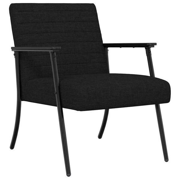 vidaXL Fauteuil Zwart 59 x 75 x 78 cm Stof