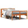 vidaXL Bedframe met hoofdbord grenenhout wasbruin 140x200 cm