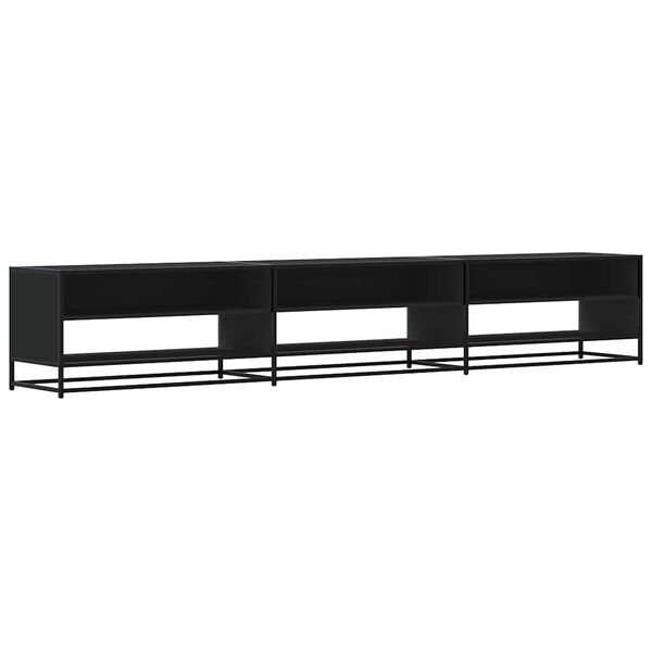 vidaXL Tv-meubel 270x40x46 cm bewerkt hout zwart