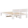 vidaXL Bedframe met hoofdeinde Wit 120 x 190 cm Massief grenenhout