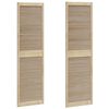 vidaXL Kastdeur 2 st Naturel 201 x 2,1 x 59,5 cm Massief grenenhout