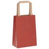 vidaXL Papieren zakken 50 st met hengsels 15x8x21 cm rood