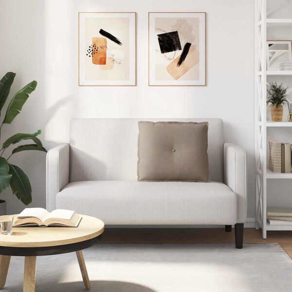 vidaXL Rugkussen Taupe 60 x 50 cm Microvezel Stof