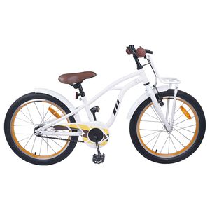vidaXL Kinderfiets 18 Inch voor 5-7 jaar Wit