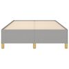 vidaXL Bedframe zonder matras 120x190 cm stof lichtgrijs