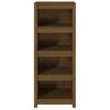 vidaXL Boekenkast 50x35x125,5 cm massief grenenhout honingbruin