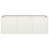 vidaXL Plantenbak 120x40x40 cm koudgewalst staal wit