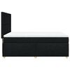vidaXL Boxspring met matras stof zwart 140x200 cm