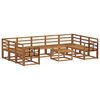 vidaXL Buiten bankenset 10 pcs Naturel Massief Acaciahout
