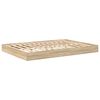 vidaXL Boekenkast Bed Sonoma eiken 160 x 200 cm Bewerkt hout