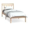 vidaXL Bedframe massief hout 75x190 cm