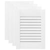 vidaXL Kastdeuren louvredesign 4 st 39,5x29,5 cm wit