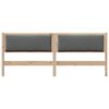 vidaXL Hoofdbord Anders Bruin 180 cm Massief grenenhout
