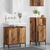 vidaXL Badkamermeubelset 2 pcs Oud Hout Geperst Hout en Metaal