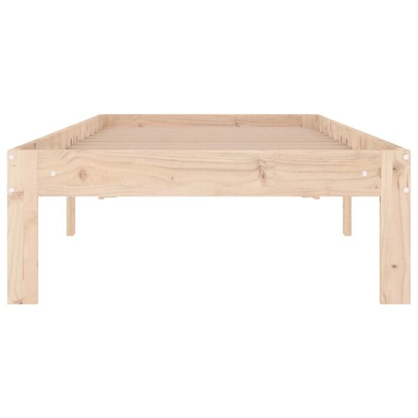 vidaXL Bedframe massief hout 75x190 cm