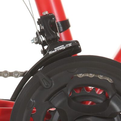 vidaXL Mountainbike 21 versnellingen 27,5 inch wielen 38 cm frame rood