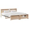 vidaXL Bedframe met hoofdeinde Bruin 180 x 200 cm Bewerkt hout