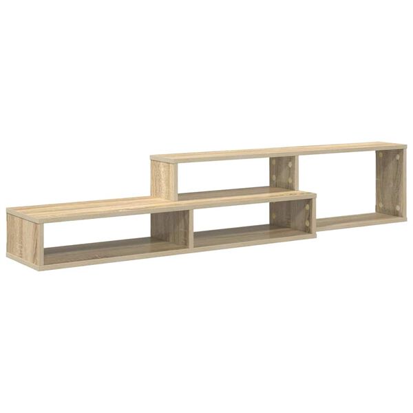 vidaXL TV-stand 150x25x28,5cm Bewerkt hout