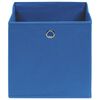 vidaXL Opbergboxen 4 st 28x28x28 cm nonwoven stof blauw