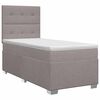vidaXL Boxspringbed met matras Taupe 90 x 200 cm Stof