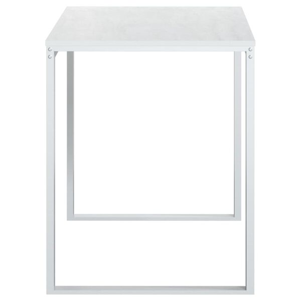 vidaXL Computerbureau 110x60x73 cm spaanplaat wit