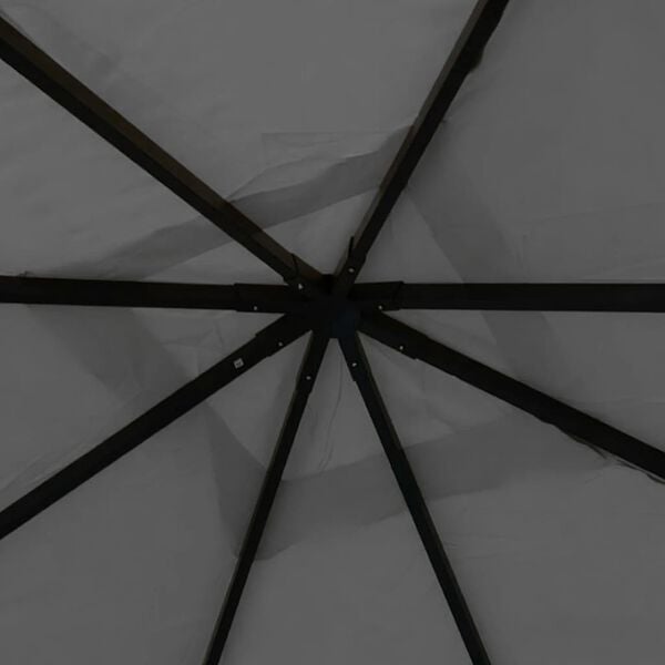 vidaXL Prieel 180 g/m&sup2; 4x4x3 m antracietkleurig