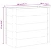 vidaXL Plantenbak verhoogd 100x50x91 cm HKC grijs