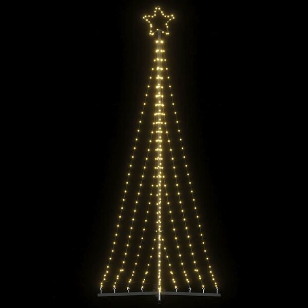 vidaXL LED-kerstboom 447 LEDs warm wit 250 cm