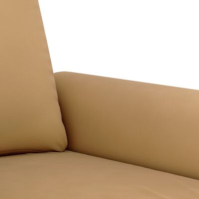 vidaXL 2-delige Loungeset met kussens fluweel bruin