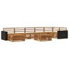 vidaXL Buiten bankenset 8 pcs Naturel
