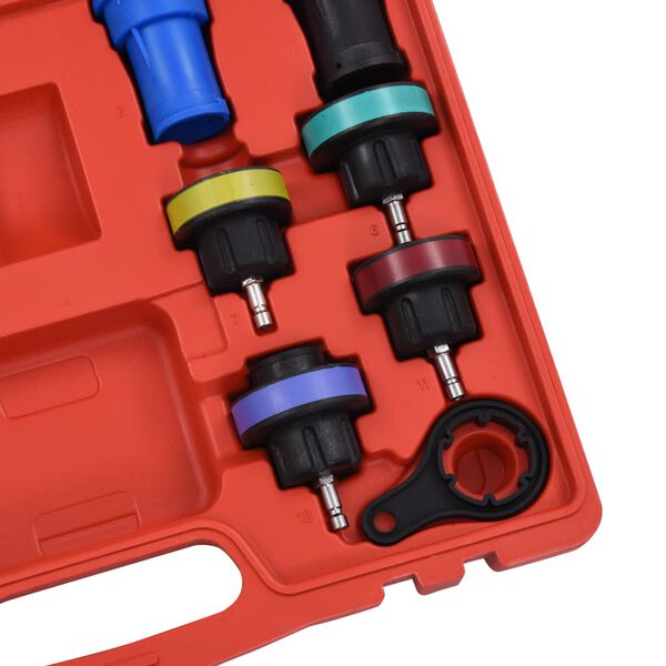 vidaXL 18-delige Koelsysteem- en radiatordruktesterset