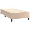 vidaXL Boxspring bed kunstleer cappuccinokleurig 100x200 cm