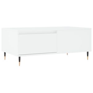 vidaXL Salontafel 90x50x36,5 cm bewerkt hout wit
