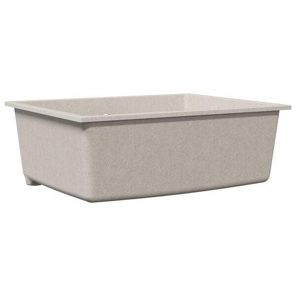 vidaXL Keukenwasbak Beige 54 x 44 x 20 cm Graniet