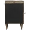 vidaXL Nachtkastjes 2 st 40x33x46 cm massief mangohout lichtgrijs
