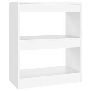 vidaXL Boekenkast/kamerscherm 60x30x72 cm wit