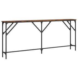 vidaXL Wandtafel 180x23x75 cm bewerkt hout gerookt eikenkleurig